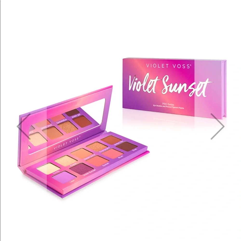 VIOLET VOSS Violet Sunset Eyeshadow Press Pigment Palette $36 NIP